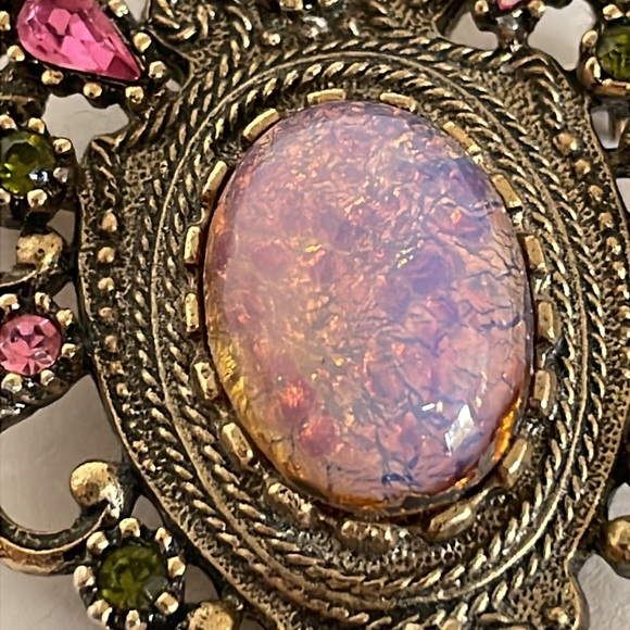 Sarah Coventry Contessa Vintage Brooch Sparkle Rhinestones Goldtone Metal - Picture 2 of 6